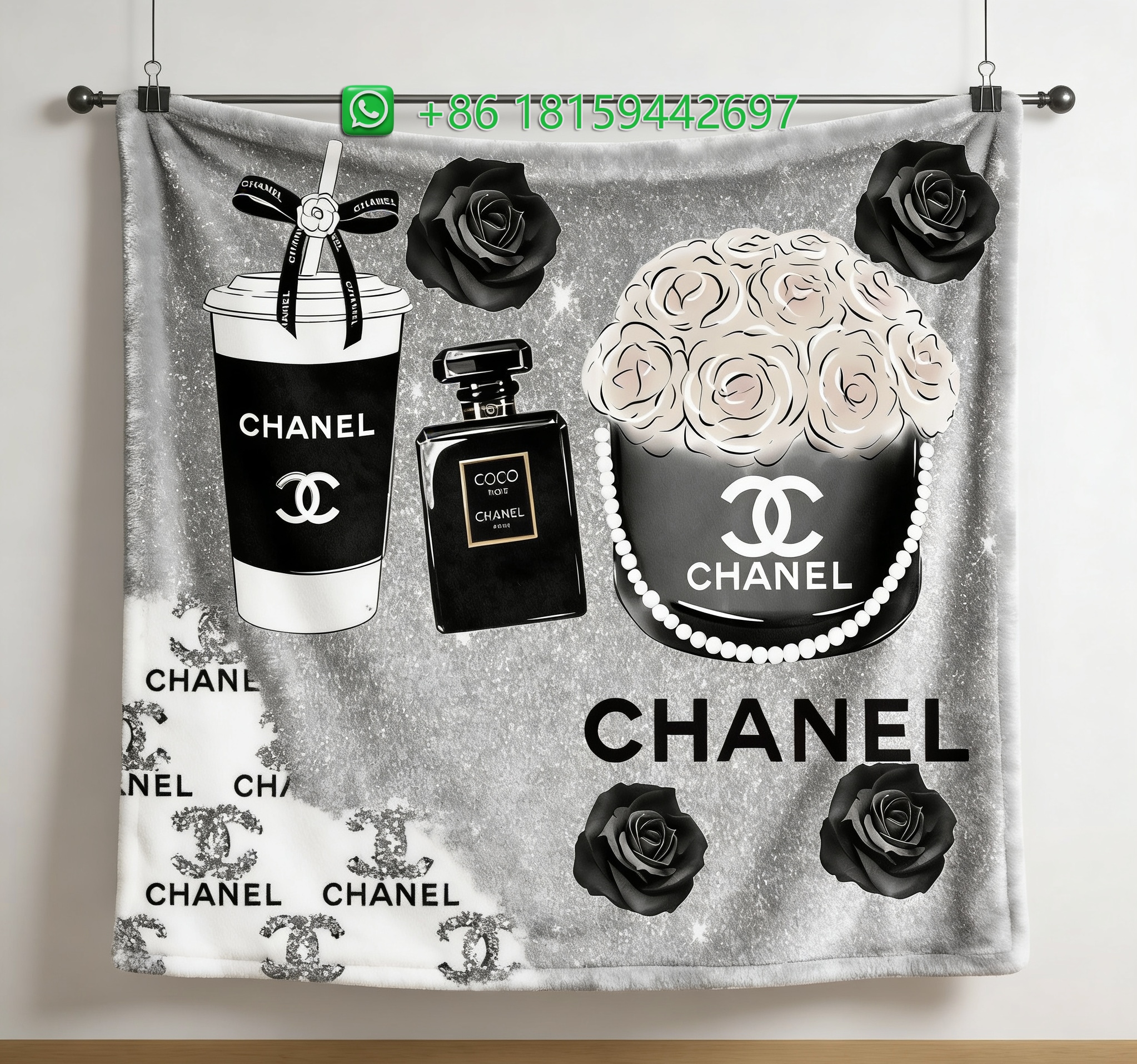 Chanel Throw Blankets